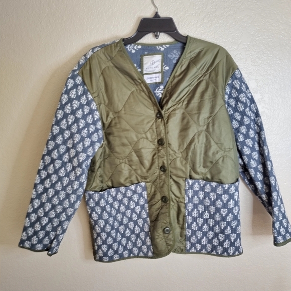 Rare Anine Bing Andy Patchwork Lightweight Bomber Jacket Sz S - Picture 1 of 7
